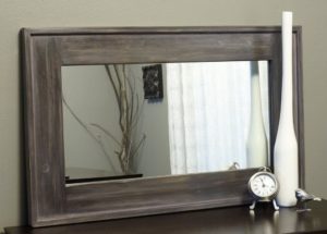 Picture frame turned into a mirror
