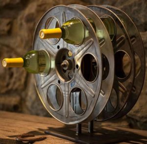 Film Reel Wine Rack